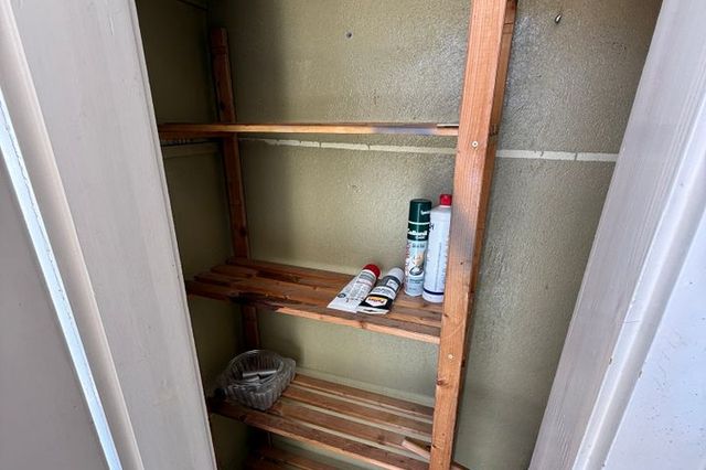 Abstellraum auf dem Balkon