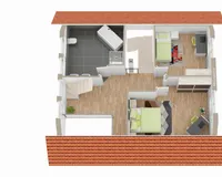 Grundriss Dachgeschoss (nicht maßstabsgetreu)