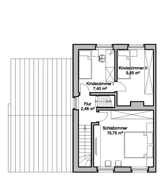 Grundriss Obergeschoss