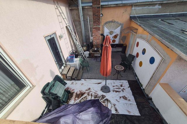 Blick auf die Terrasse