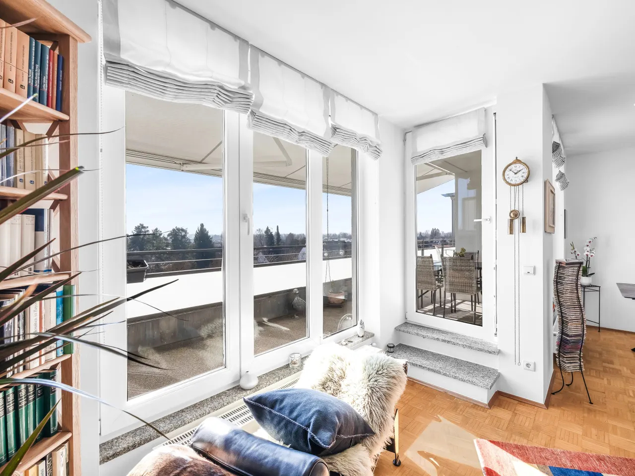 Blick auf den Balkon