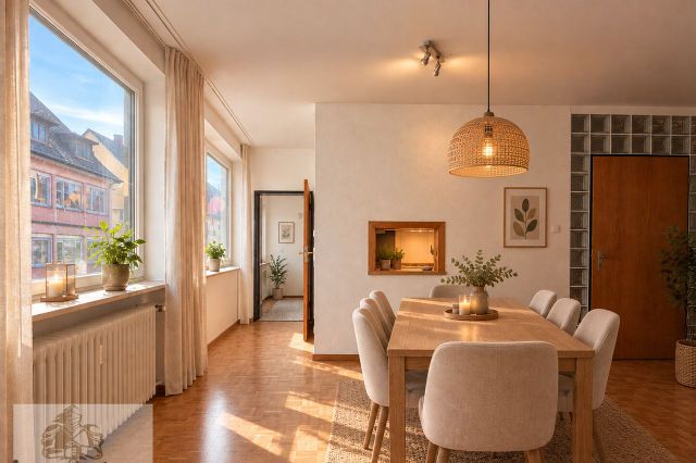 Digital Staging Esszimmer Ansicht 3