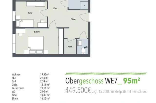 Grundriss Wohnung Nr. 7