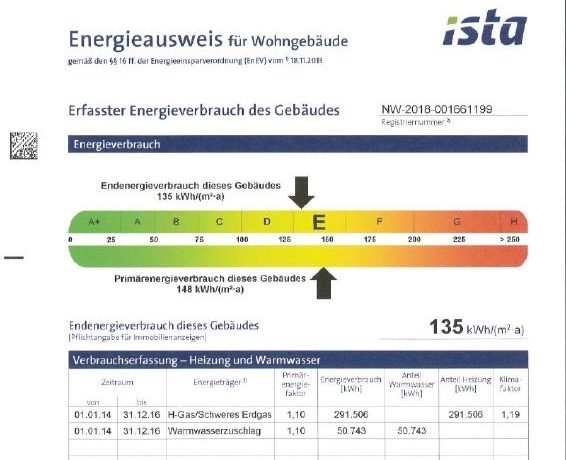 Energy certificate