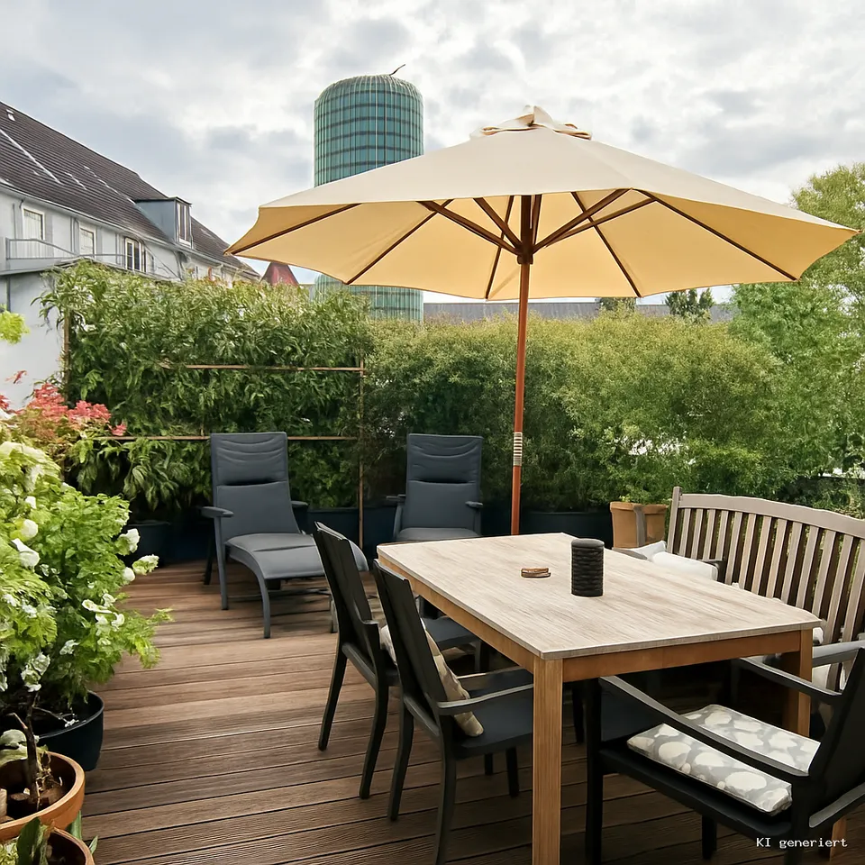 Terrasse inmitten von Pempelfort