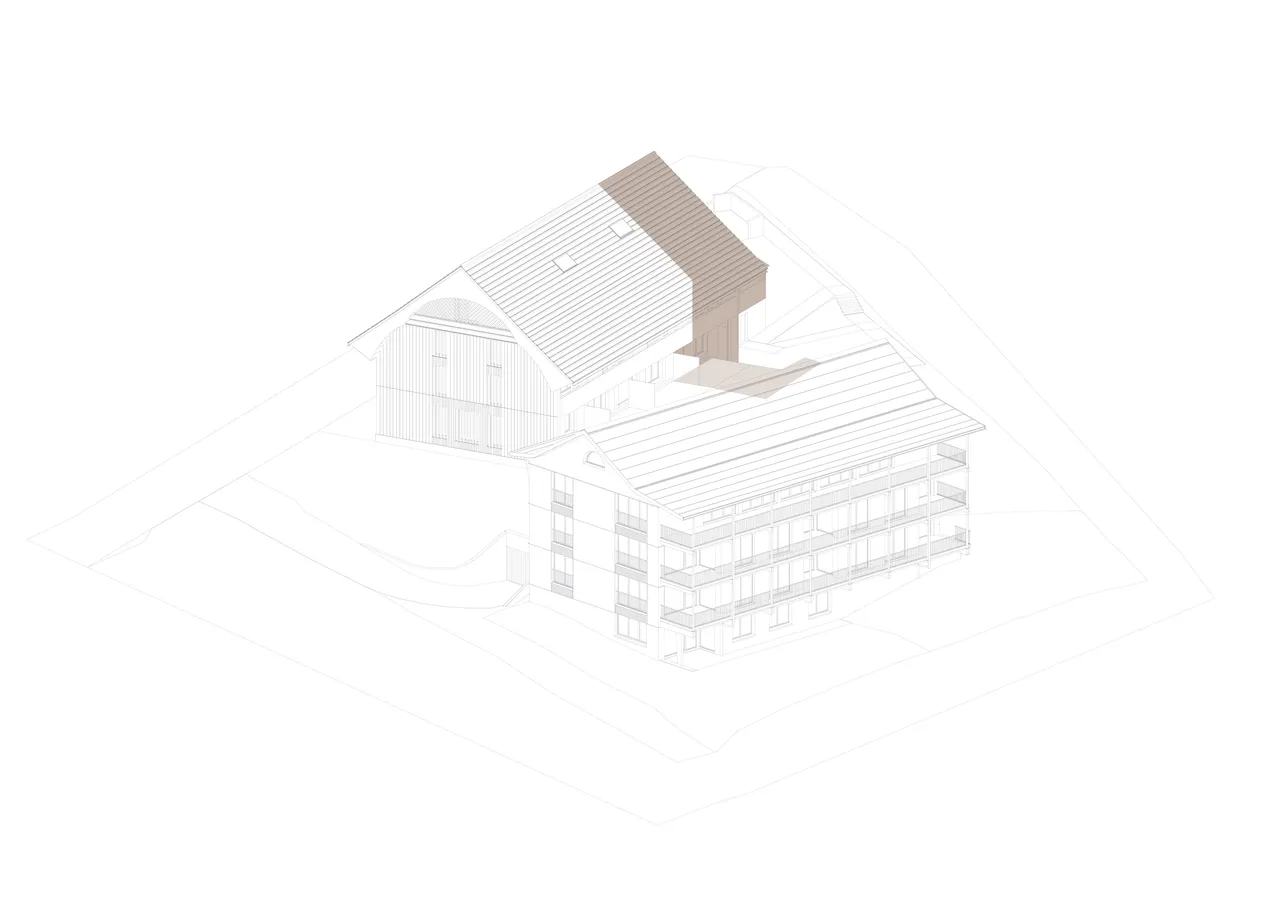 Axonometrie Haus D