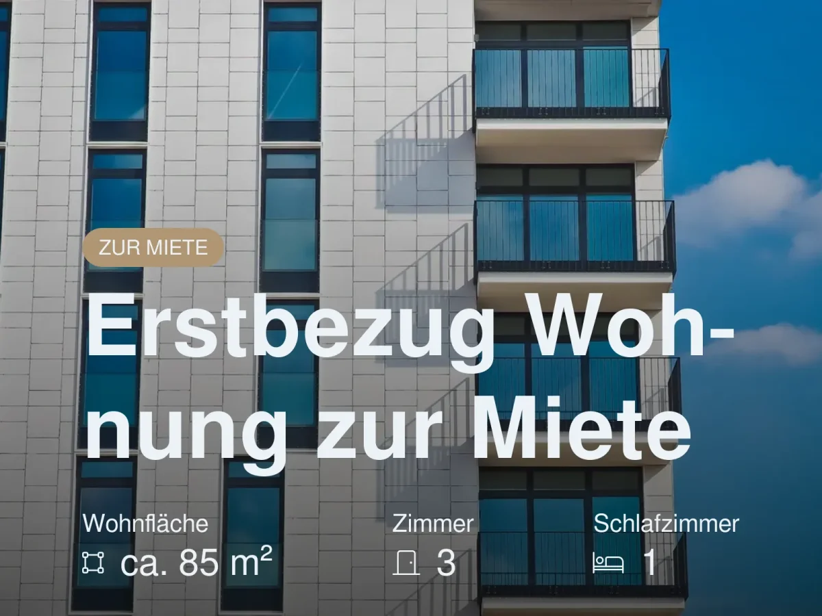 Neu im Angebot: Erstbezug Wohnung zur Miete