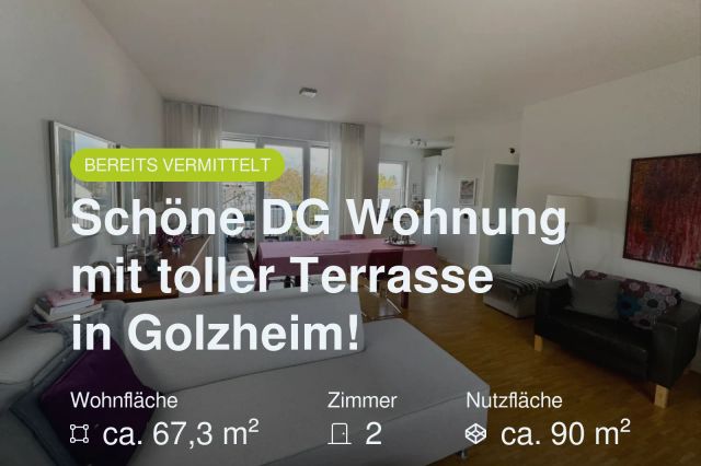 Nicht mehr verfügbar: Schöne DG Wohnung mit toller Terrasse in Golzheim!