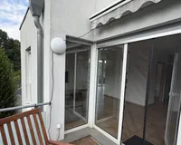Balkon mit Markise