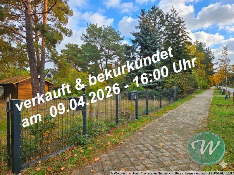 Optimales Baugrundstück (Nachlass) an moderner Anliegerstraße in Oranienburg