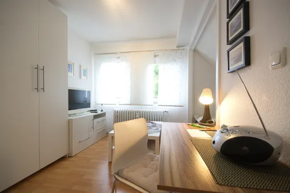 Helles, möbliertes Apartment in Essen mit Internetzugang, nett eingerichtet, ruhig und zentral, Laufnähe zum Hauptbahnhof