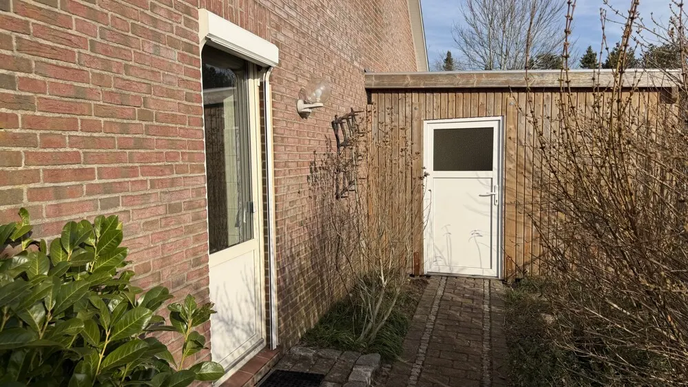 Zugang zum Hauswirtschaftsraum und zur Terrasse