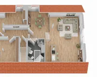 Grundriss Dachgeschoss (nicht maßstabsgetreu)