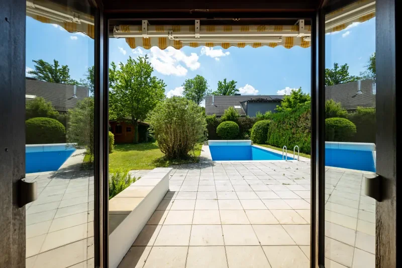 Blick auf die Terrasse