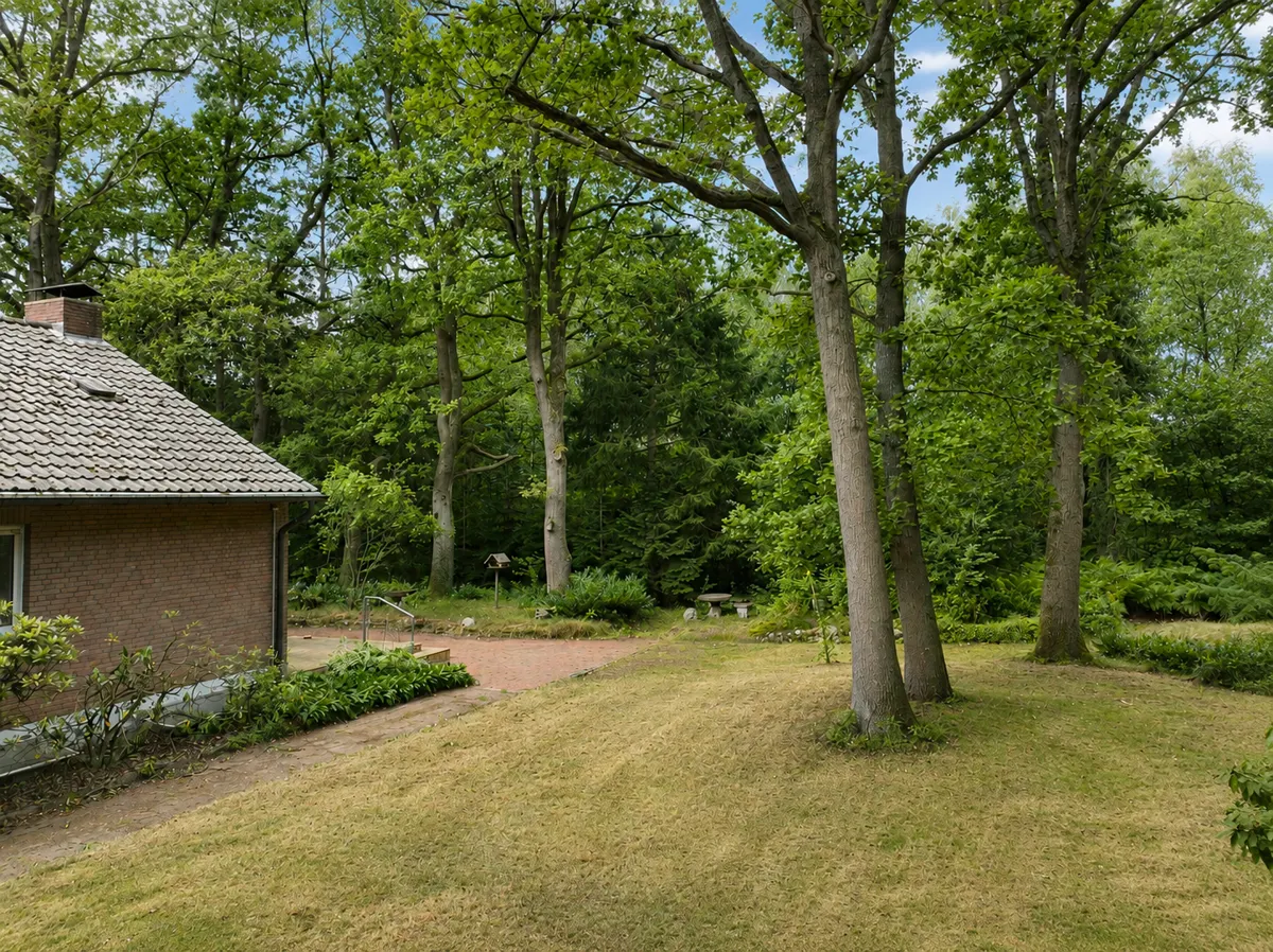 Hintere Gartenansicht