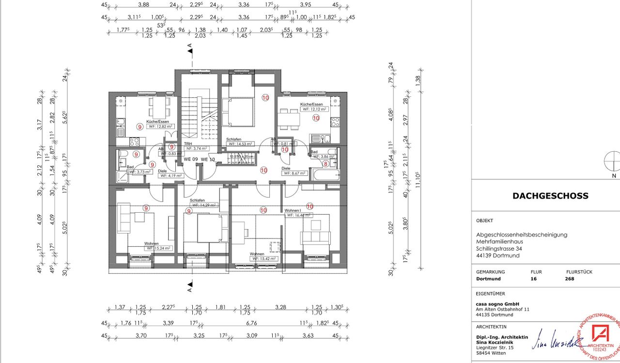 Grundriss WE10, 4. OG