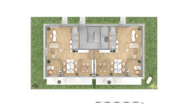 Gewerbe Ausbauvariante 1B