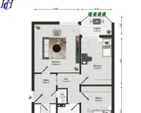 Grundriss Wohnung 74468