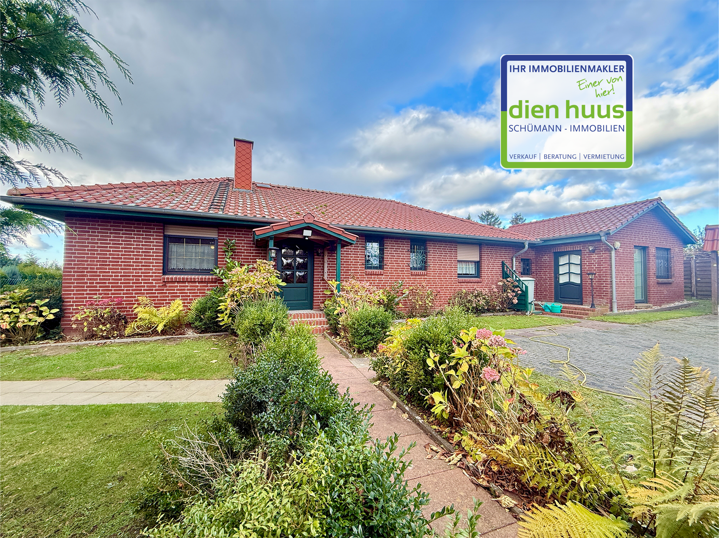Verklinkerter Bungalow in ruhiger Lage in Zweedorf mit Weitblick