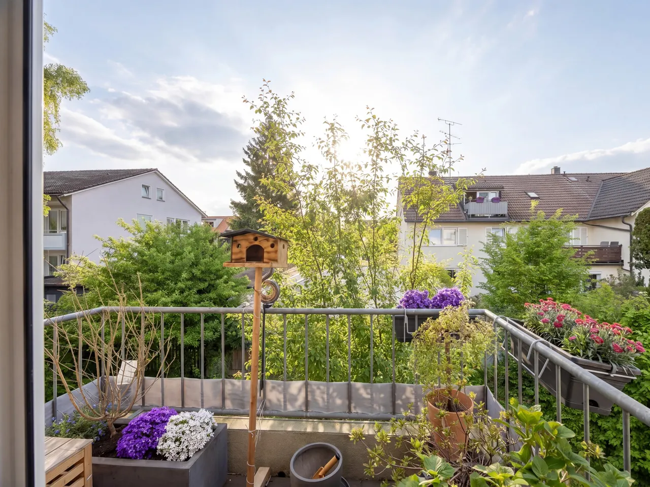 Balkon in Nordausrichtung