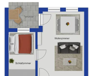 Schöne, barrierefreie 2-Zimmer-Erdgeschosswohnung mit Loggia für Senioren in Werl - Foto 2