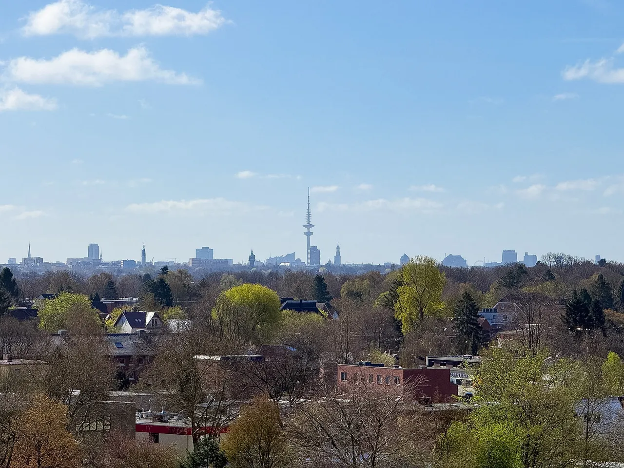 Blick der Hamburger Skyline
