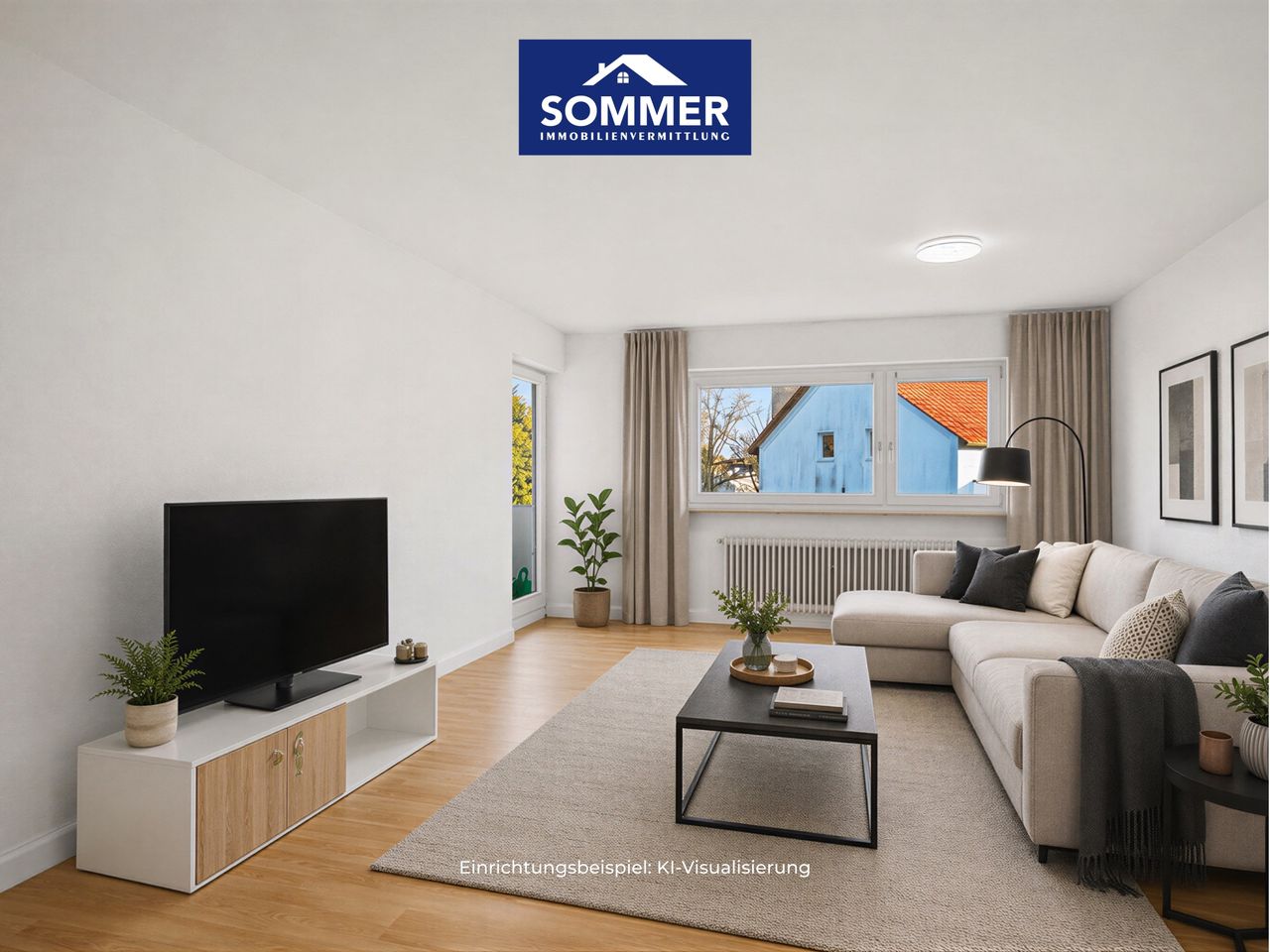 Wohnzimmer (KI Visualisierung)