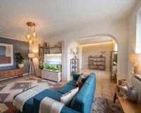 Wohnzimmer Vorderhaus KI generiert