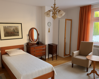 Schlafzimmer zum Garten