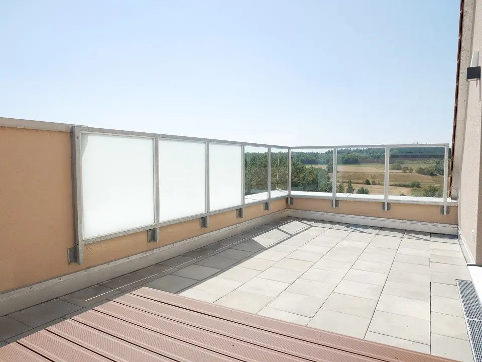 dachterrasse mit panoramablick