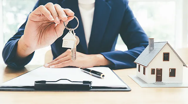 Schlüssel mit Hausanhänger