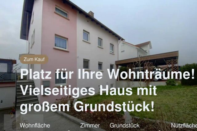 Nicht mehr verfügbar: Platz für Ihre Wohnträume! Vielseitiges Haus mit großem Grundstück!