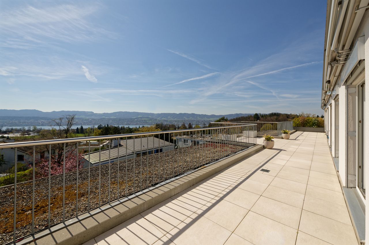 Weitblick über den Zürichsee