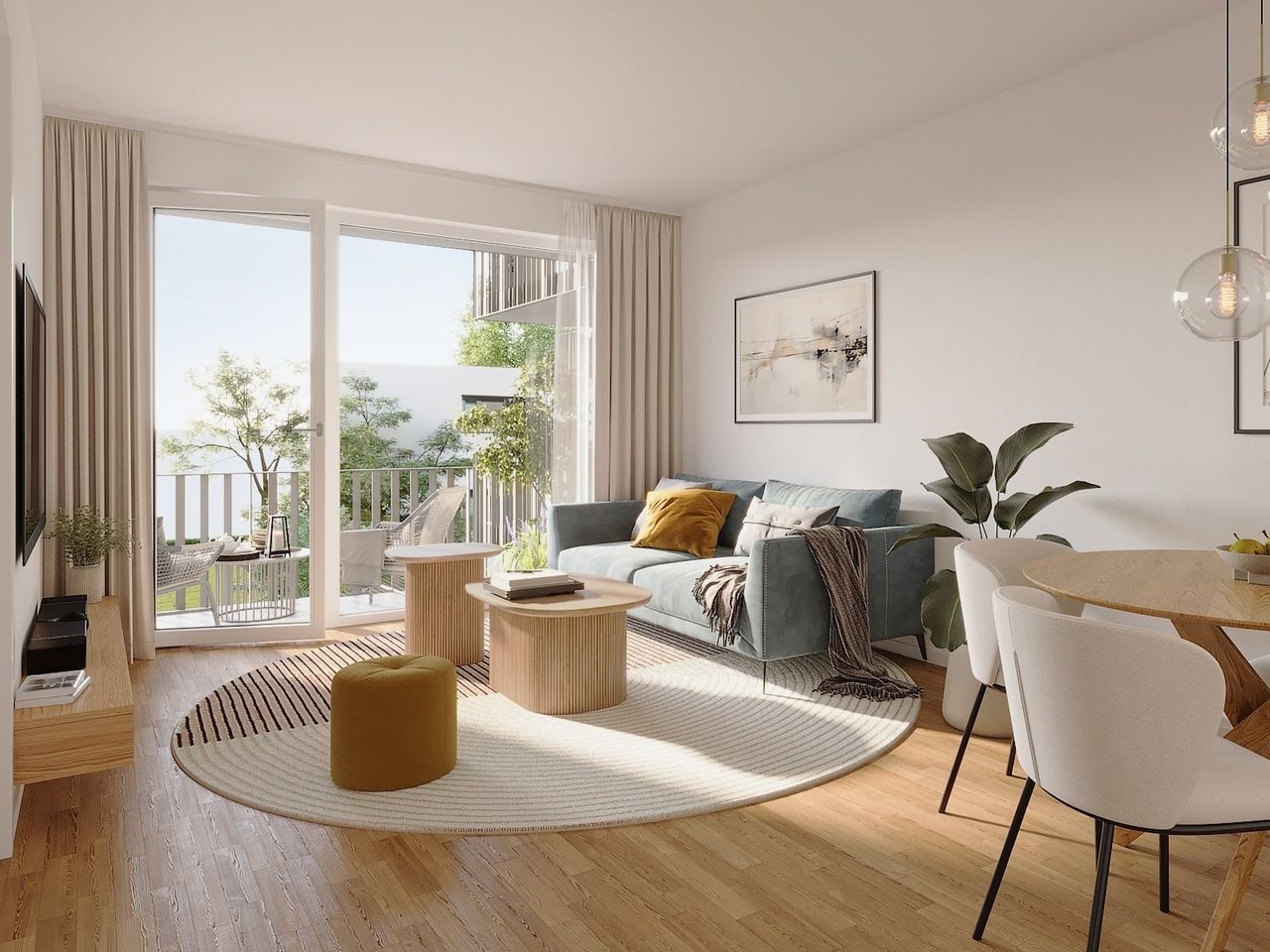 Innenvisualisierung Wohnbereich