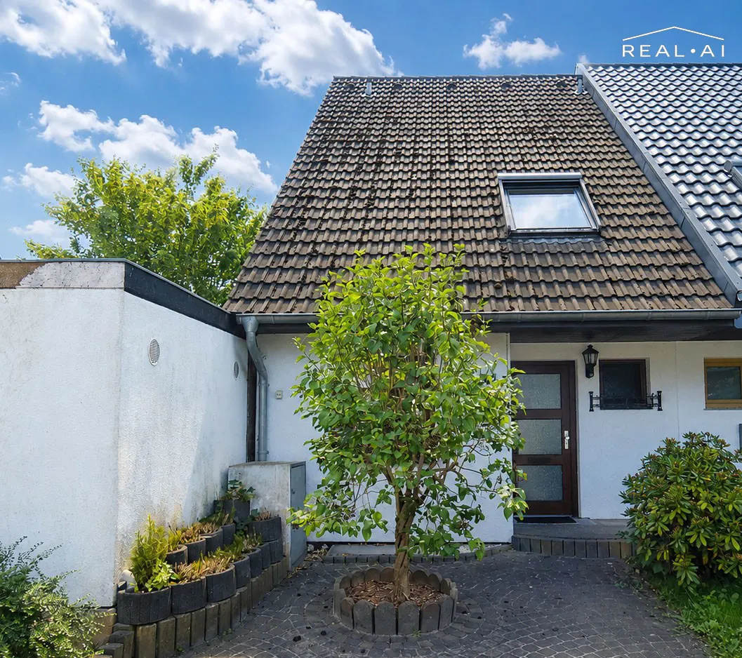 Hausansicht / Hintergrund KI-bearbeitet