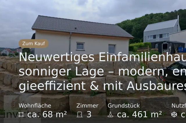 Nicht mehr verfügbar: Neuwertiges Einfamilienhaus in sonniger Lage – modern, energieeffizient & mit Ausbaureserve