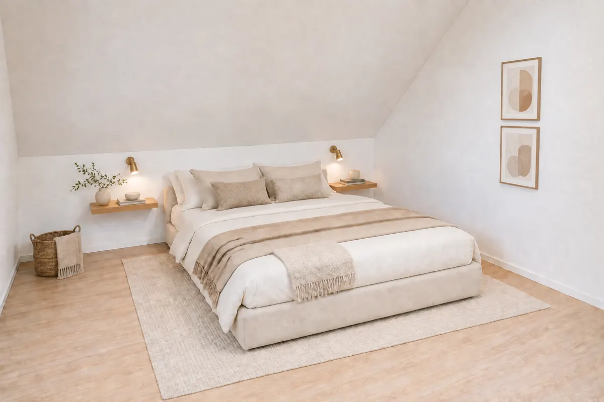 KI-Darstellung Schlafzimmer I
