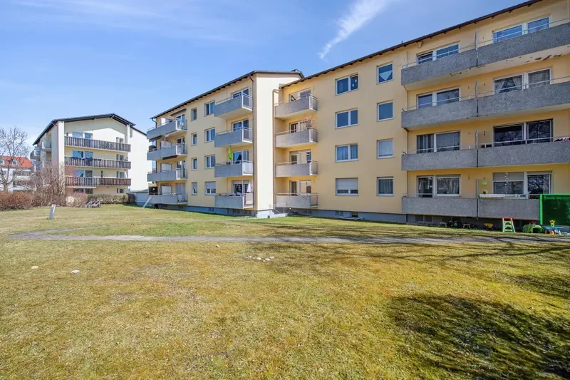 Rückansicht vom Gebäude