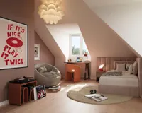 Es handelt sich um unverbindliche Illustrationen mit Sonderausstattungen. Die Bauausführung erfolgt durch das Bauunternehmen