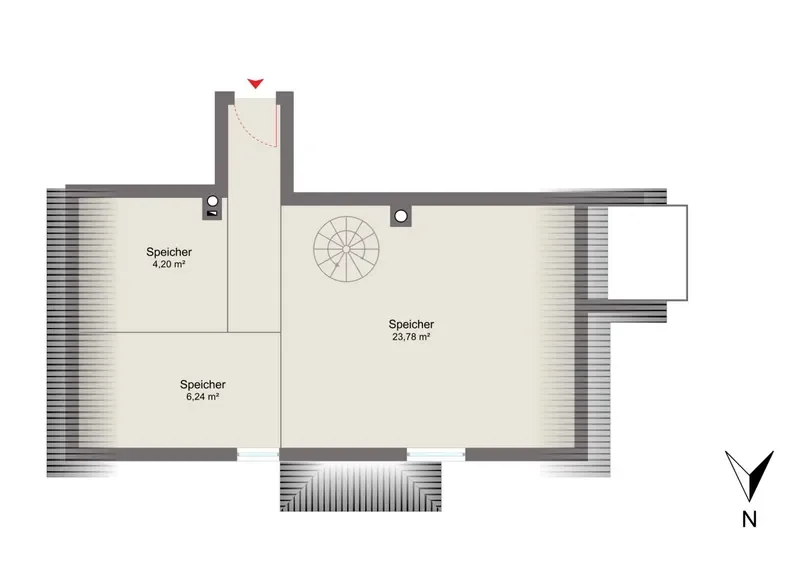 2. Obergeschoss: Maisonette