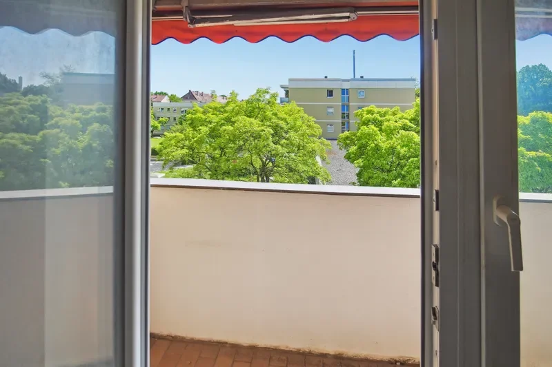 Blick vom Balkon
