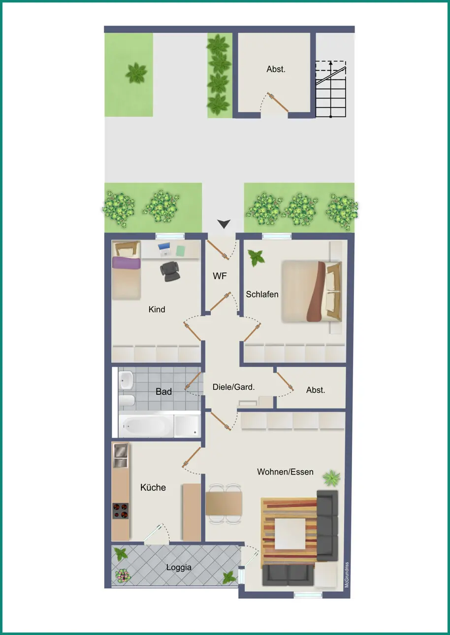Wohnung im 1. Obergeschoss