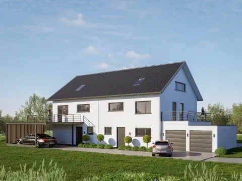 bauwerk.PR56 – Moderne Doppelhaushälfte in einer der begehrtesten Lagen von Passau-Ries