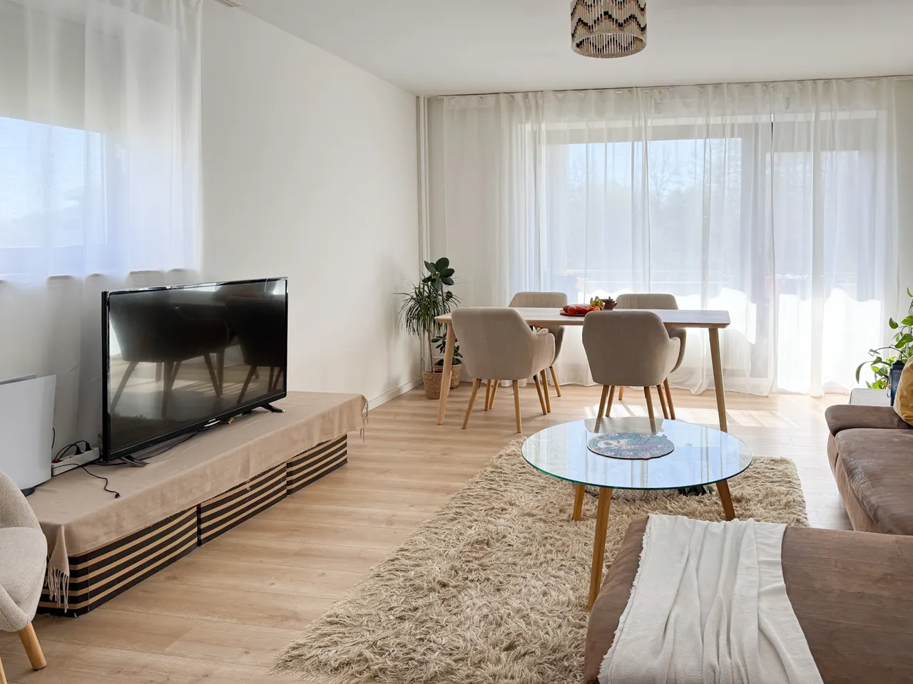 Heller Wohn- Essbereich