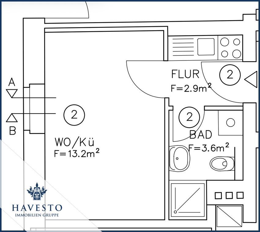 Attraktive 1-Raumwohnung ideal für Studenten, Azubis oder Pendler in guter Lage in Sudenburg! - Foto 2