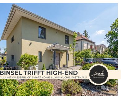 Halbinsel-Geheimtipp: A+ Stadtvilla, Smart Home, Luxus-Küche, Gästehaus, 2 Stellplätze + Wallbox