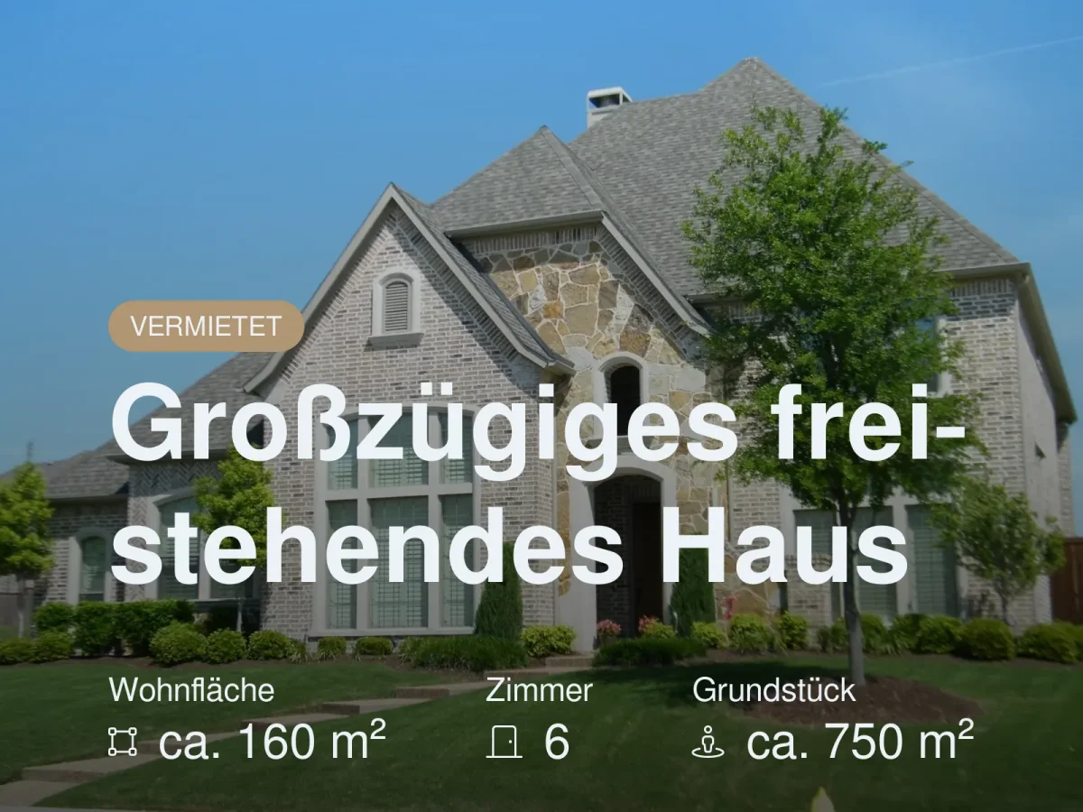Neu im Angebot: Großzügiges freistehendes Haus