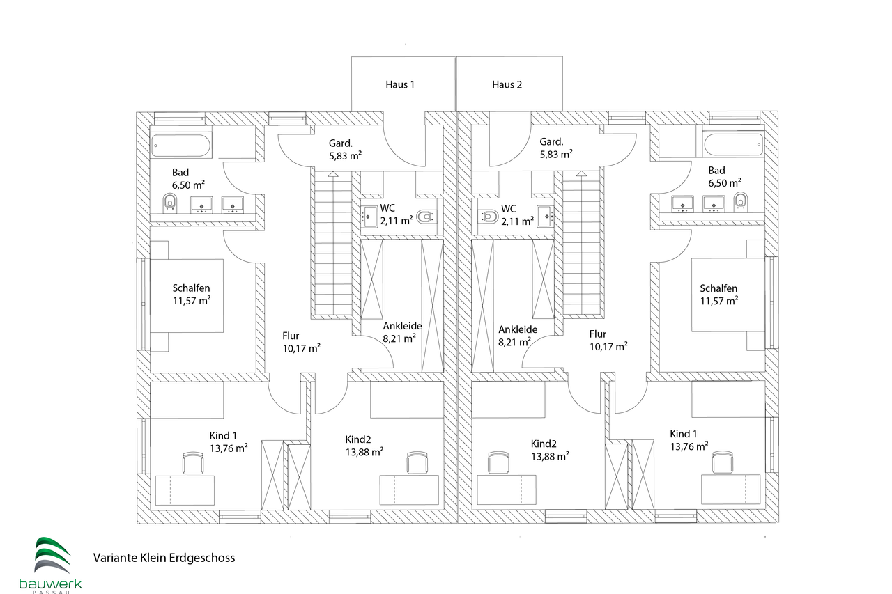 Variante Klein Grundriss EG