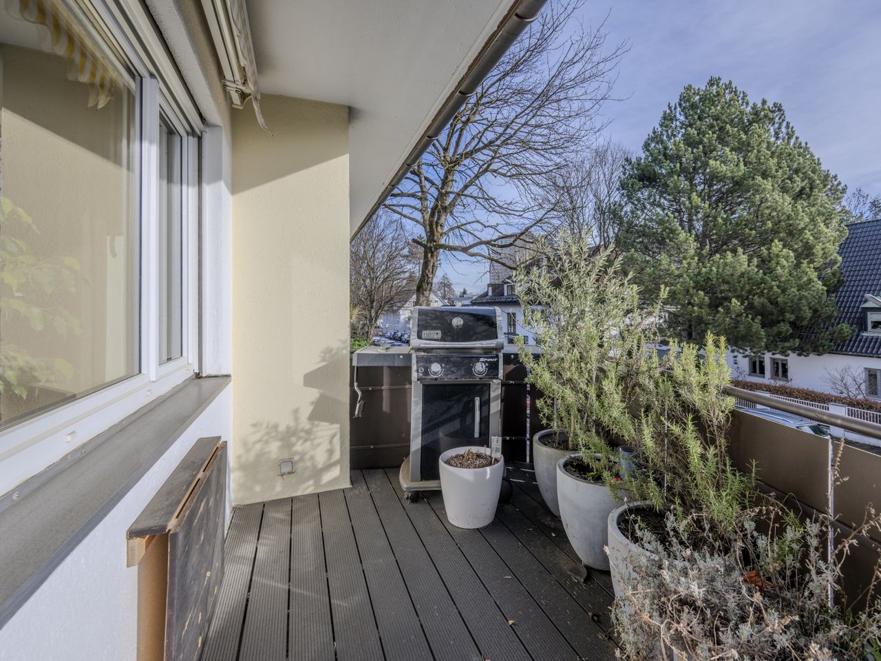 Balkon mit Südausrichtung