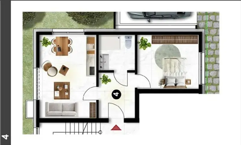 WE 4 - 2 Zi.- Whg. - EG_ 46m²